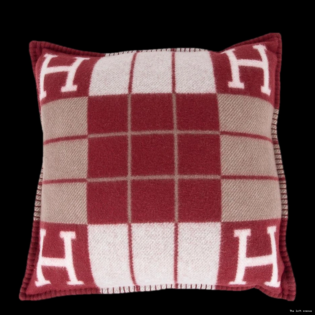 THROW STRIPE PILLOW WOOL HERMES 0805